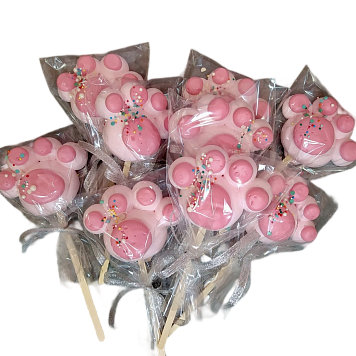 картинка Безе фигурное таба лапка розовая, 25гр от магазинаАрт-Я