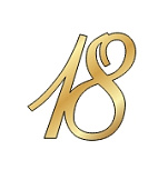 картинка Топпер цифра "18", 7*7см, золото от магазинаАрт-Я