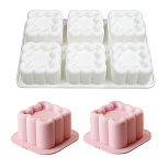 картинка Силиконовая форма для муссовых десертов «Квадрат 6 в 1» от магазинаАрт-Я