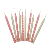 картинка Набор свечей "Витые+Бенто с острым носиком" (10 шт) от магазинаАрт-Я