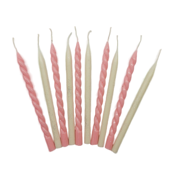 картинка Набор свечей "Витые+Бенто с острым носиком" (10 шт) от магазинаАрт-Я