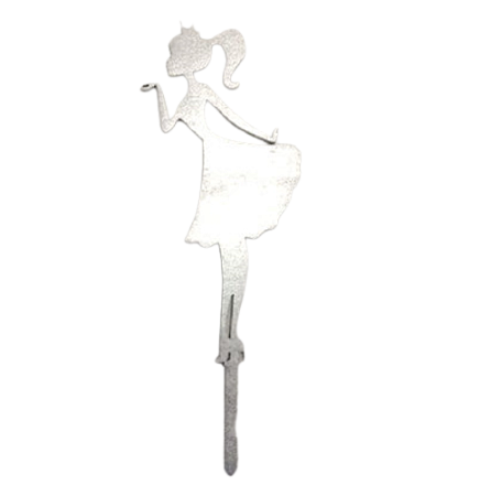 картинка Топпер принцесса серебро от магазинаАрт-Я