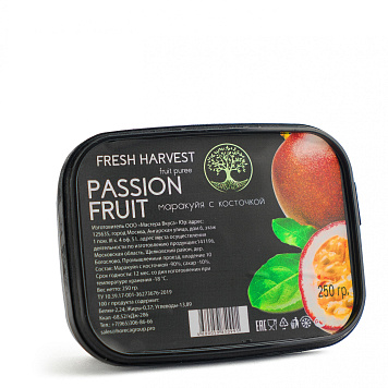 картинка Пюре замороженное Маракуйя с КОСТОЧКОЙ "Fresh Harvest" 0,2кг от магазинаАрт-Я