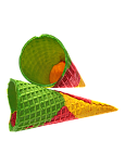 картинка Вафельный стаканчик трехцветный  19-24г с ровным краем 330 шт от магазинаАрт-Я