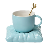 картинка Чайная пара "Зефирка"250 мл, цвет голубой  от магазинаАрт-Я