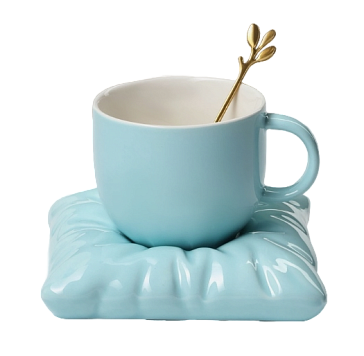 картинка Чайная пара "Зефирка"250 мл, цвет голубой  от магазинаАрт-Я