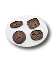 картинка Форма для шоколада "Авто эмблемы 2" от магазинаАрт-Я