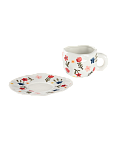 картинка Чайная пара 320 мл "Цветочная россыпь" ручная роспись от магазинаАрт-Я