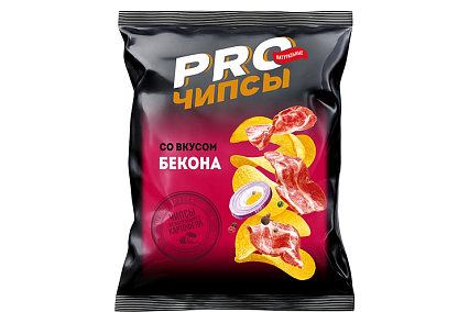 картинка Чипсы "PRO-Чипсы", со вкусом бекона, 60г от магазинаАрт-Я