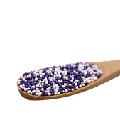 картинка Драже сахарное «Бисер №427» сиреневый, серебро, 200гр от магазинаАрт-Я