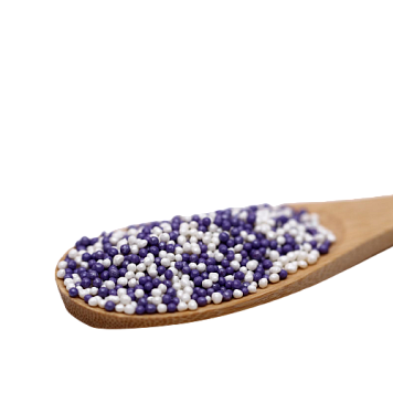 картинка Драже сахарное «Бисер №427» сиреневый, серебро, 200гр от магазинаАрт-Я