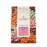 картинка Шоколад белый Strawberry Callebaut со вкусом клубники 2.5кг от магазинаАрт-Я