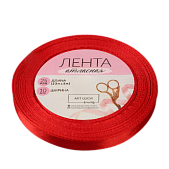 картинка Лента атласная красная 10мм*23м от магазинаАрт-Я