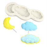 картинка Силиконовая форма для леденцов «Луна и облака - Воздушные шары» от магазинаАрт-Я
