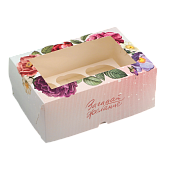 картинка Коробка №339 для 6 капкейков, «Загадай желание» от магазинаАрт-Я