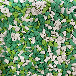 картинка Посыпка сахарная №351/1 Елочки (зеленые, салатовые, белые), 50гр от магазинаАрт-Я