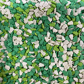 картинка Посыпка сахарная №351/1 Елочки (зеленые, салатовые, белые), 50гр от магазинаАрт-Я