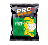картинка Чипсы "PRO-Чипсы", сметана-лук, 60г от магазинаАрт-Я