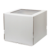 картинка Коробка 30*30*25см с ОКНОМ МИКРОГОФРОКАРТОН от магазинаАрт-Я