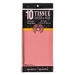 картинка Бумага упаковочная тишью, светло-красная, 50 х 66 см, 10шт     от магазинаАрт-Я