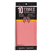 картинка Бумага упаковочная тишью, светло-красная, 50 х 66 см, 10шт     от магазинаАрт-Я