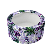 картинка Коробка под зефир,макаруны круглая с окном диам.160мм выс 70мм (Новогодняя №8)Фиолетовые подарки от магазинаАрт-Я