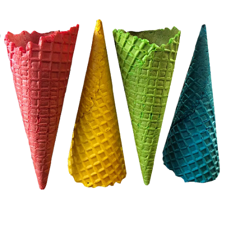 картинка Вафельный рожок (цвета микс) D7см H18см, 10шт от магазинаАрт-Я