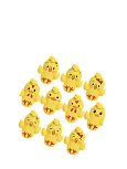 картинка Сахарные фигурки Цыпленок ЦЫПА,33×20, 10шт от магазинаАрт-Я