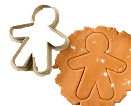 картинка Форма "Пряничный человечек", 10см от магазинаАрт-Я