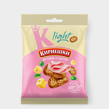 картинка Сух.Кириешки Light ржан. 33г Ветчина с сыром от магазинаАрт-Я