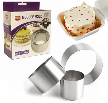 картинка Формы металлические "Кольцо" 8-10-12 см, высота 6 см от магазинаАрт-Я