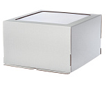 картинка Коробка 25*25*15см с ОКНОМ МИКРОГОФРОКАРТОН от магазинаАрт-Я