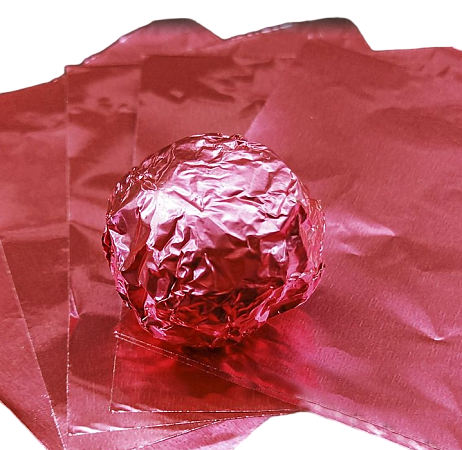 картинка Фольга оберточная для конфет Розовая 10*10 см, 100 шт. от магазинаАрт-Я