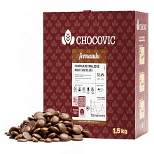 картинка Шоколад молочный Chocovic Fernando 32,6% 1,5 кг от магазинаАрт-Я