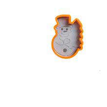 картинка Форма для вырезания печенья и трафарет Снеговик с ёлочкой, 7,8*11 см от магазинаАрт-Я