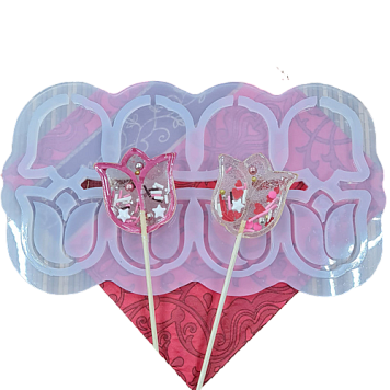 картинка Силиконовая форма №535 "Тюльпан-погремушка" от магазинаАрт-Я