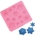 картинка Молд силиконовый Снежинки, 8,6*8,6 см от магазинаАрт-Я