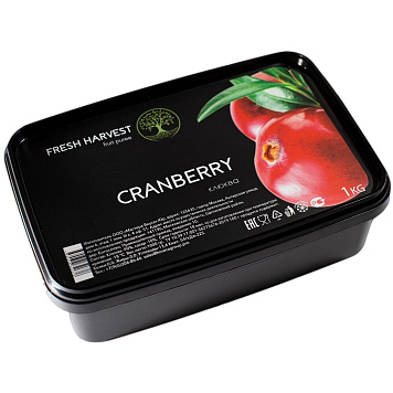 картинка Пюре замороженное Клюква "Fresh Harvest" 1кг от магазинаАрт-Я