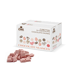 картинка Шоколад белый с малиной 4 кг ICAM от магазинаАрт-Я