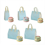 картинка Термопакеты 21x26x11 Голубой с белым от магазинаАрт-Я