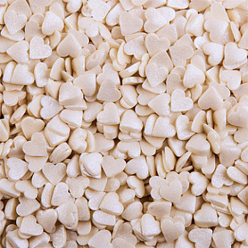 картинка Посыпка сахарная №347/1 Сердечки (белые), 50гр от магазинаАрт-Я