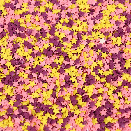 картинка Посыпка сахарная №342/7 Звездочки (желтые, розовые, фиолетовые), 50гр от магазинаАрт-Я