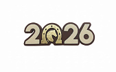 картинка Фигурка "Надпись 2026 подкова" 8,8 см шоколадная глазурь от магазинаАрт-Я