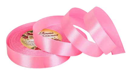 картинка Лента атласная ярко-розовая 20мм, 22,85 м от магазинаАрт-Я