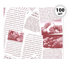 картинка Бумага упаковочная для бенто-торта 14*14см «Газета с фото», 100 шт от магазинаАрт-Я