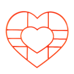 картинка Вырубка для торта "Сердце",20 см от магазинаАрт-Я