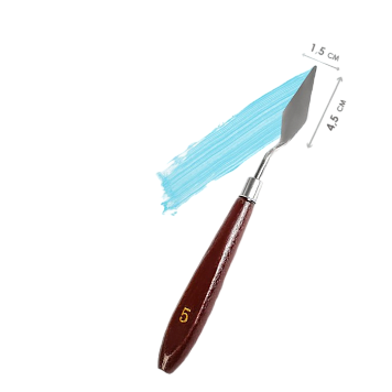 картинка Лопатка (мастихин) кондитерская с пластиковой ручкой №5 от магазинаАрт-Я