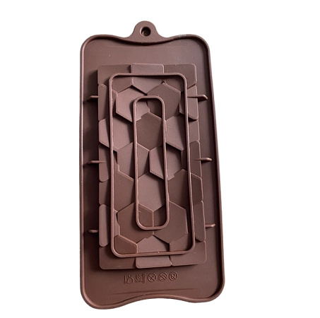картинка Силиконовая форма для шоколада Плитка грани №2 от магазинаАрт-Я