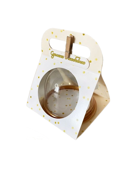 картинка Сумочка для контейнера Золотой горошек (+ 2 подложки и 2 бирки) от магазинаАрт-Я