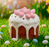 картинка Яйца "Пасхальные" из глазури (пудровые матовые в крапинку),100гр от магазинаАрт-Я